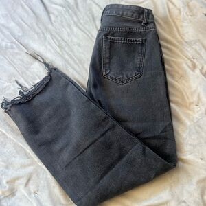 Black Distressed Jeans